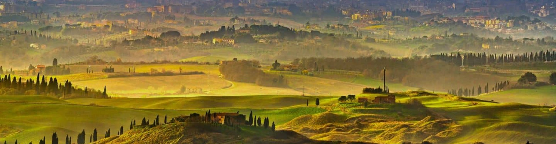 Latiano night skyline with parked cars