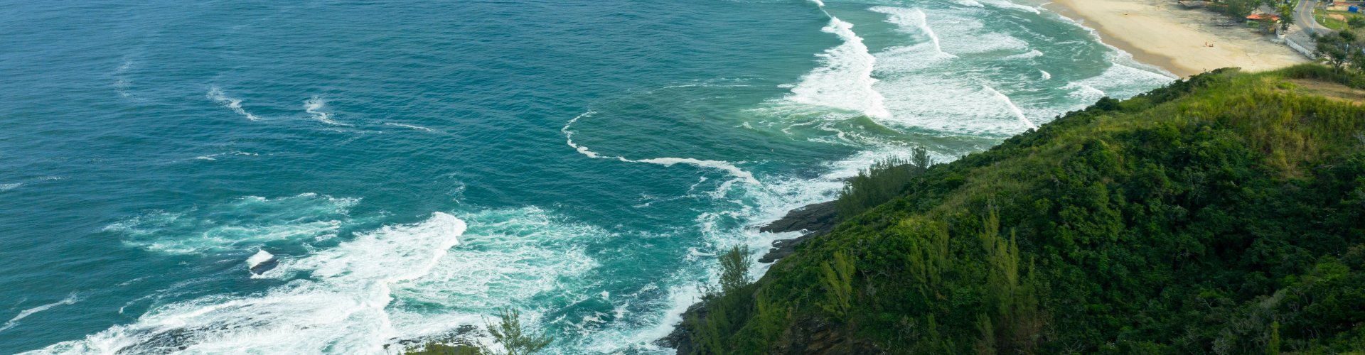 Ponta Negra night skyline with parked cars