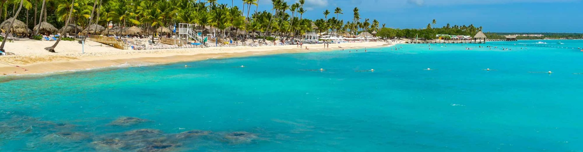 Bayahibe night skyline with parked cars
