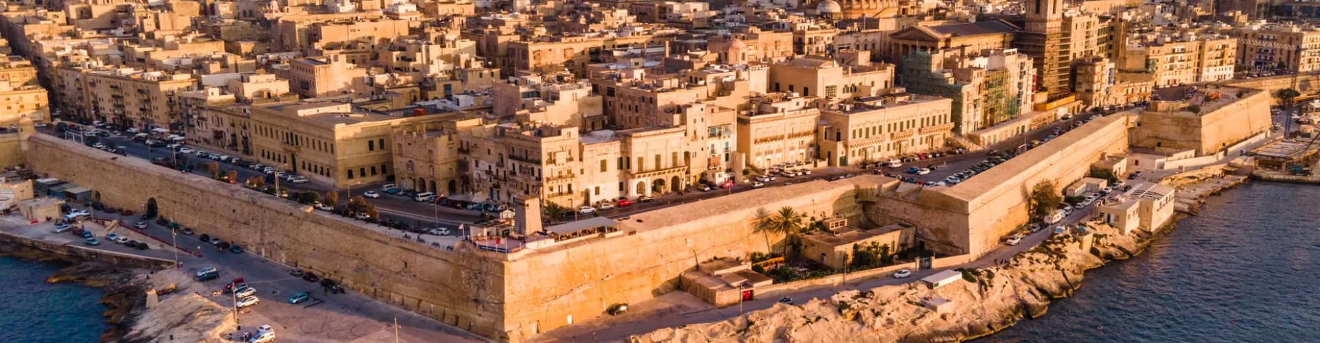 Valletta, MT parking scene