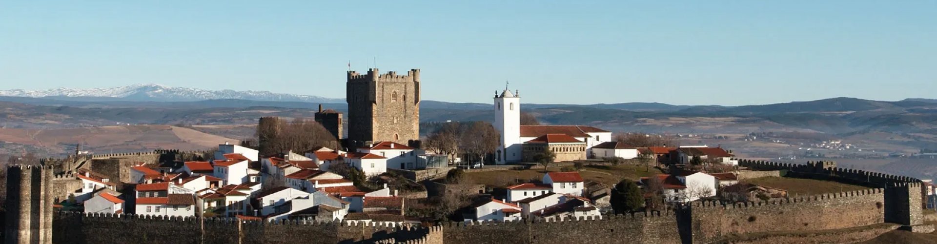 Bragança Night Skyline with Parked Cars