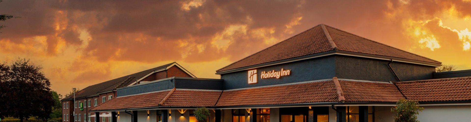 High Wycombe night skyline with parked cars